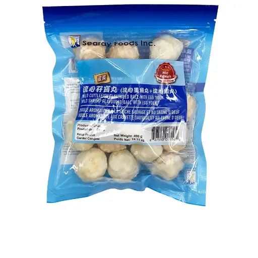 海威鹹蛋黃墨魚/蝦丸 孖裝 400g x 20