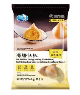 [5200019] 北洋海產海膽仙桃 NSF Fish ball with Fish egg stuffing  Urchin Flavour 340g