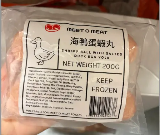 [4210005] MOM 海鴨蛋蝦丸 Shrimp Ball With Salted Sea Duck Egg Yolk 200g